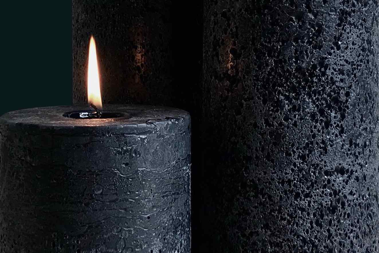 Textured candles