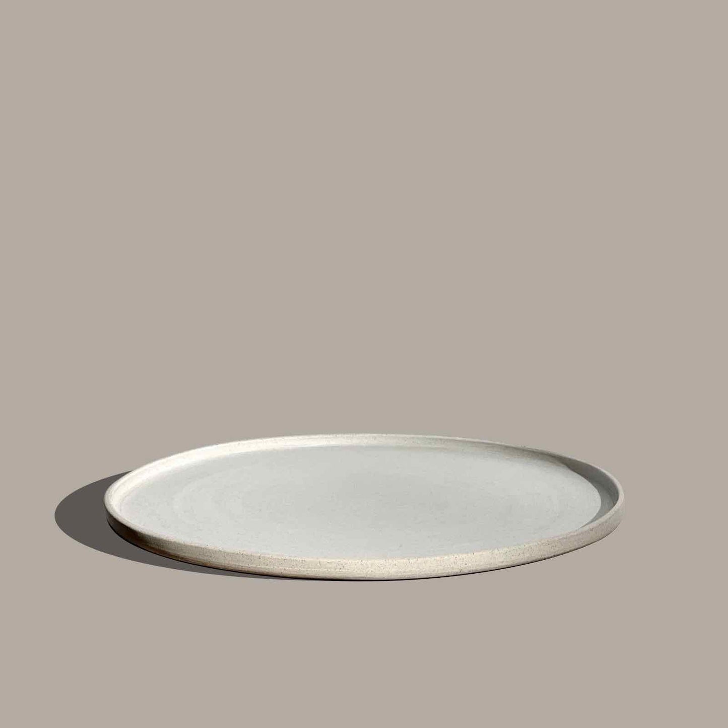 Large round candle tray