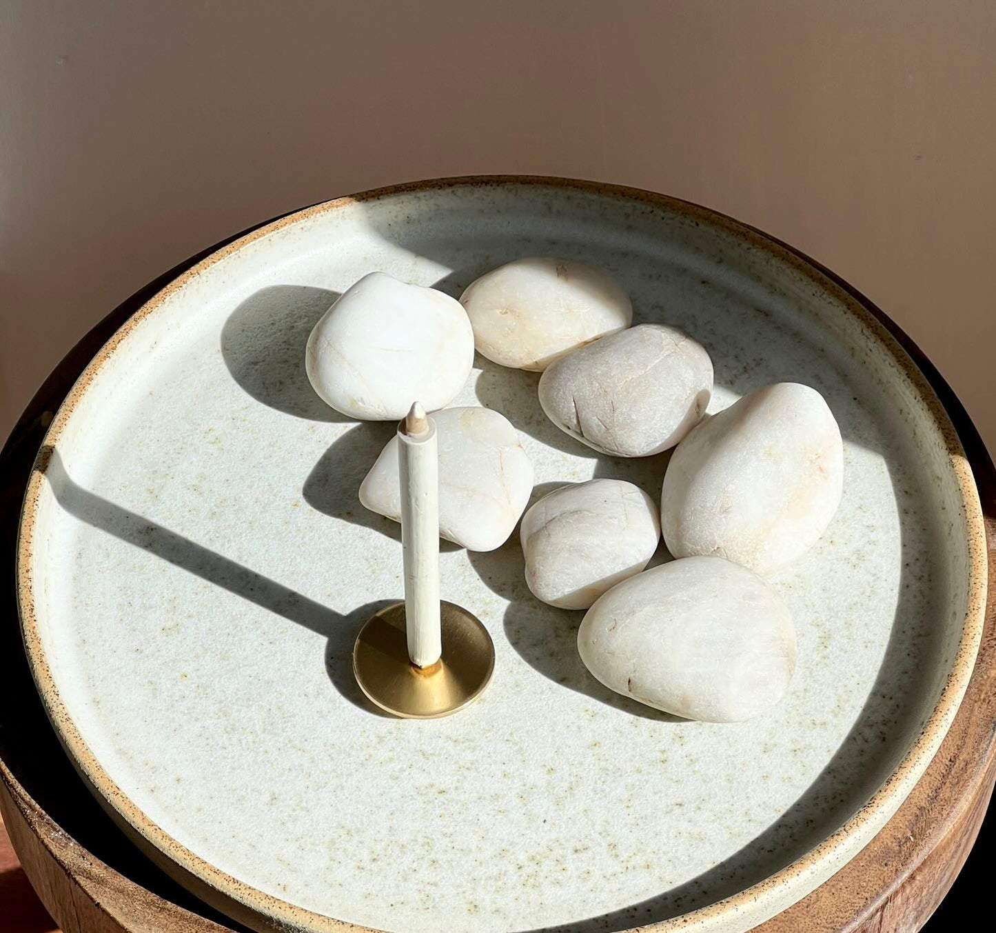 Natural meditation candle gift set