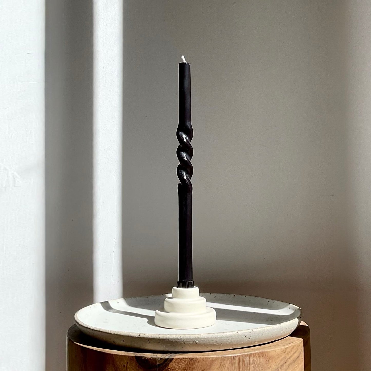 Ceramic candlestick holder