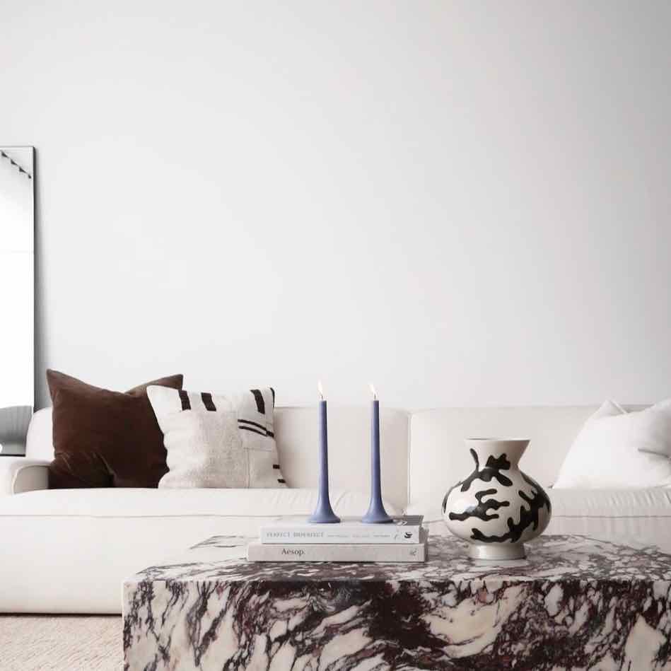 Designer dinner candles