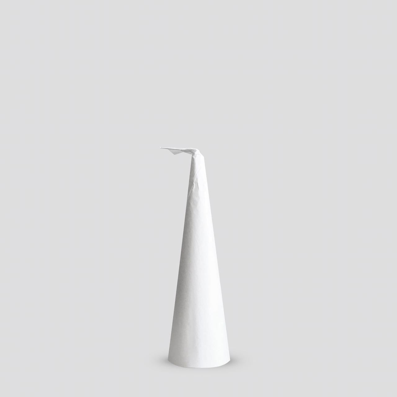 White cone candle