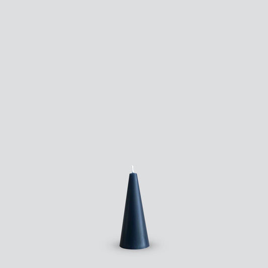 Grey cone candle