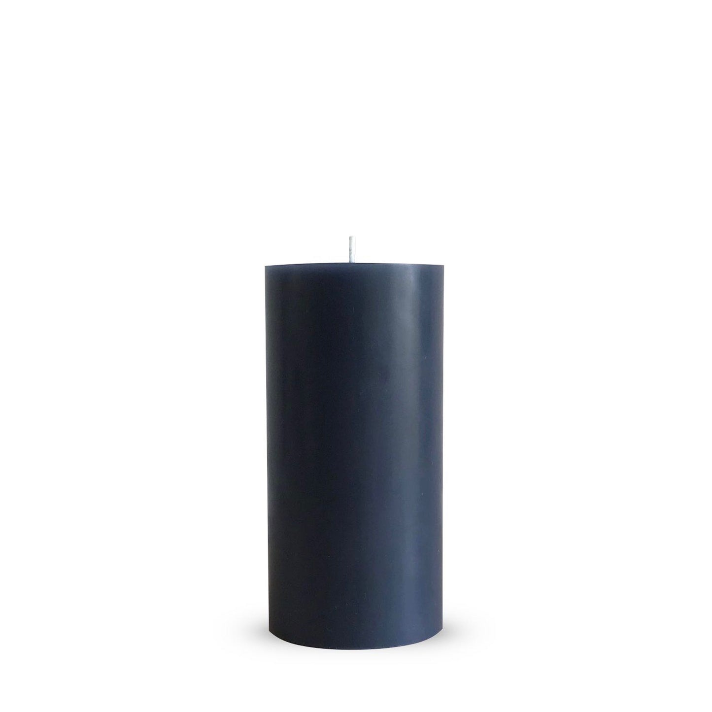 Grey pillar candle