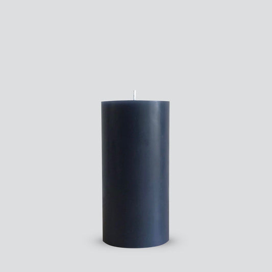 Grey pillar candle
