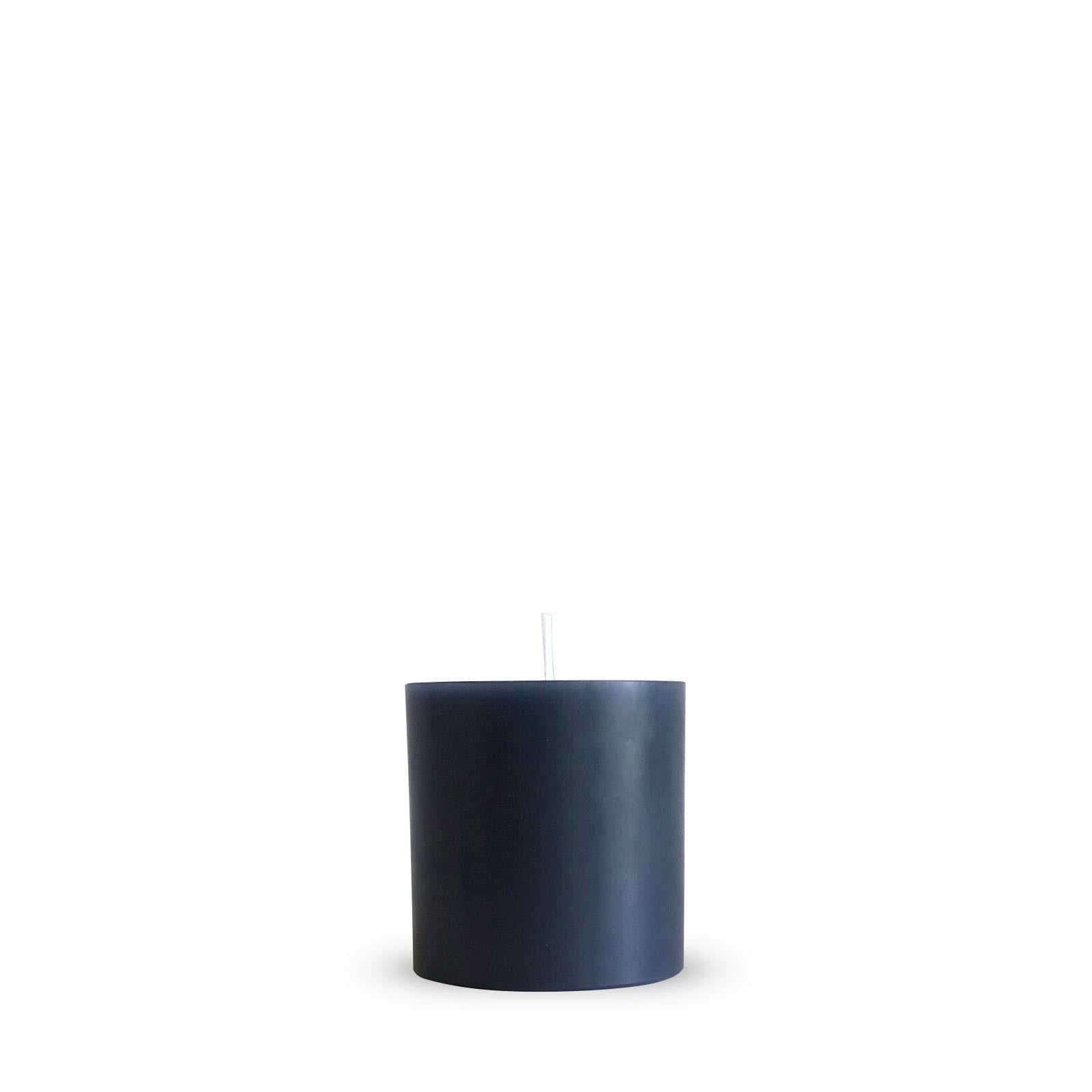 Grey pillar candle