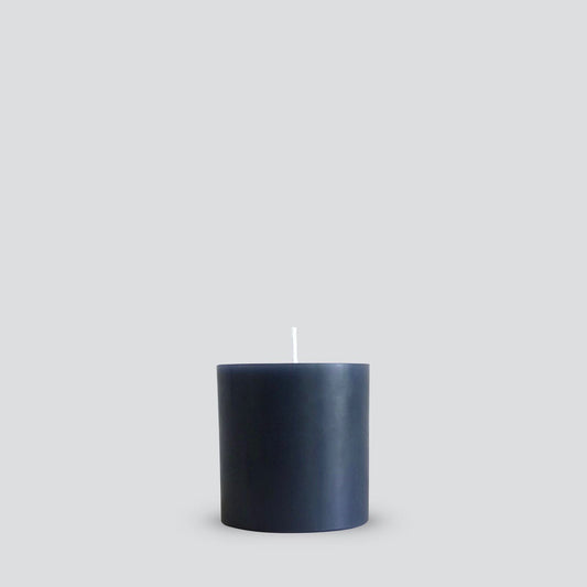 Grey pillar candle