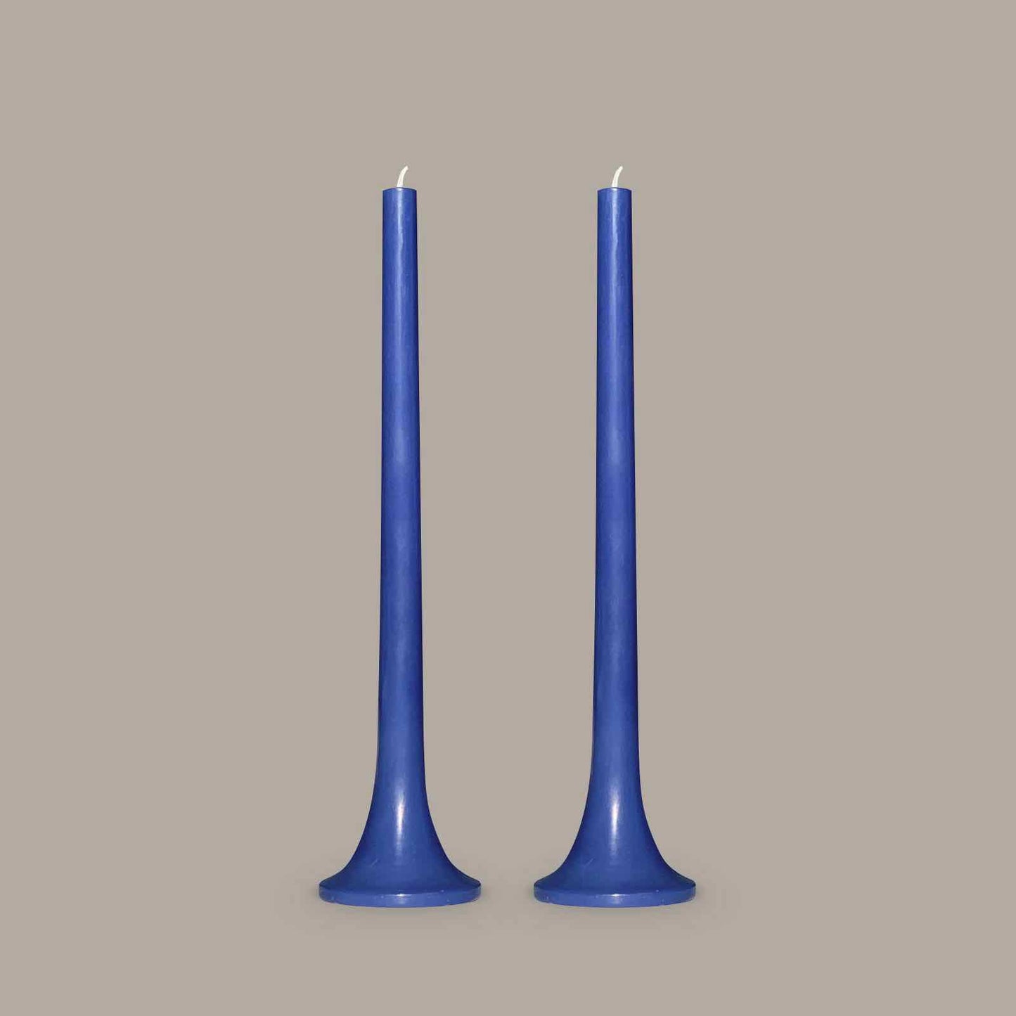Blue taper candles
