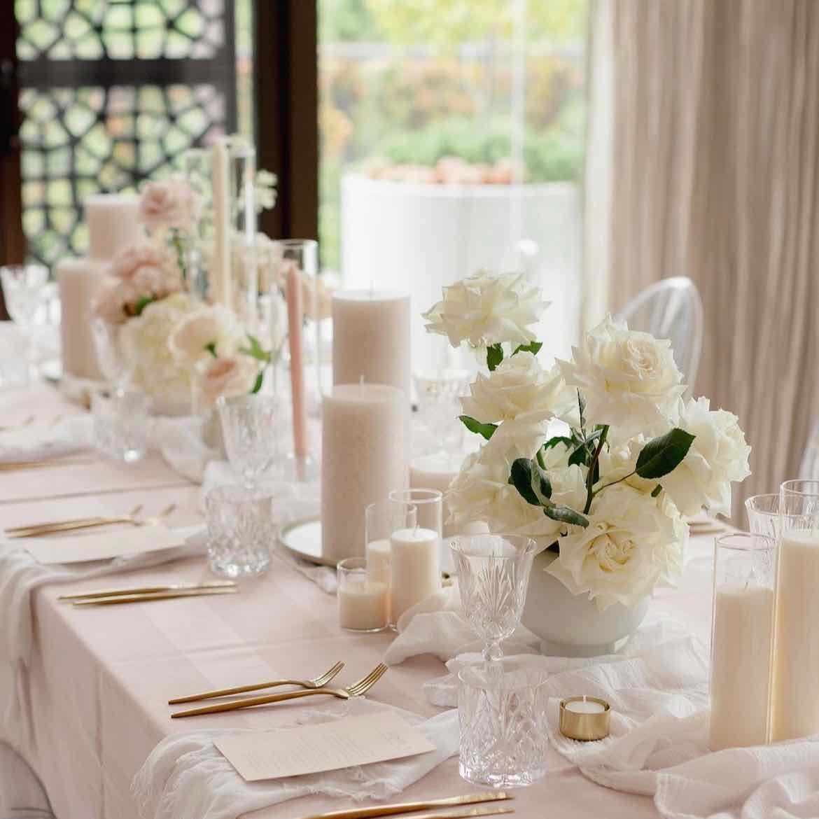Large textured pillar candles