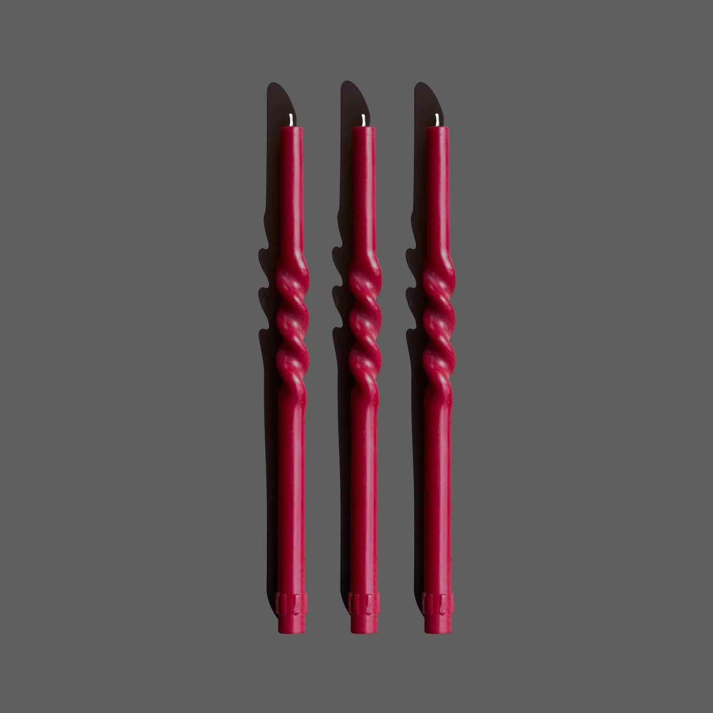 Red taper candles