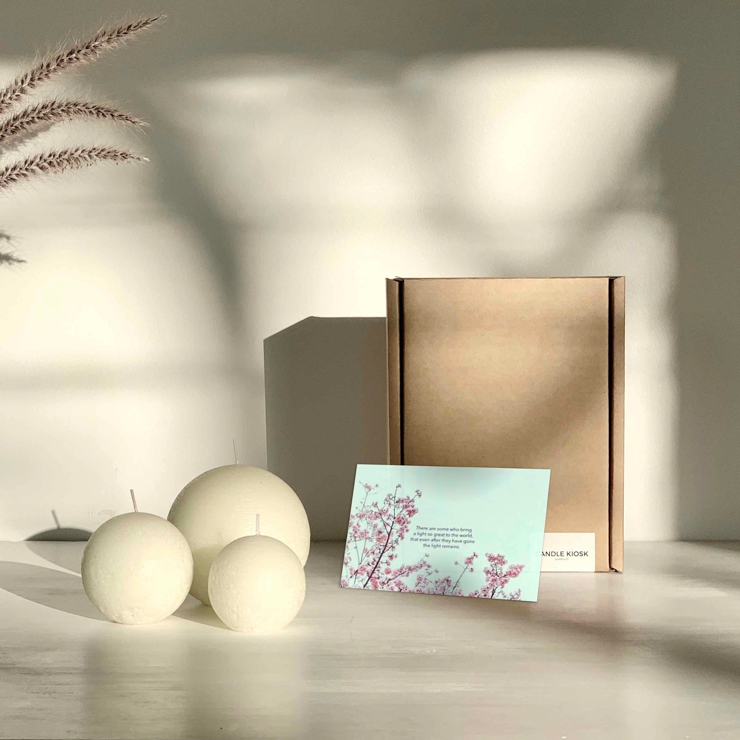 Memorial candle gift set
