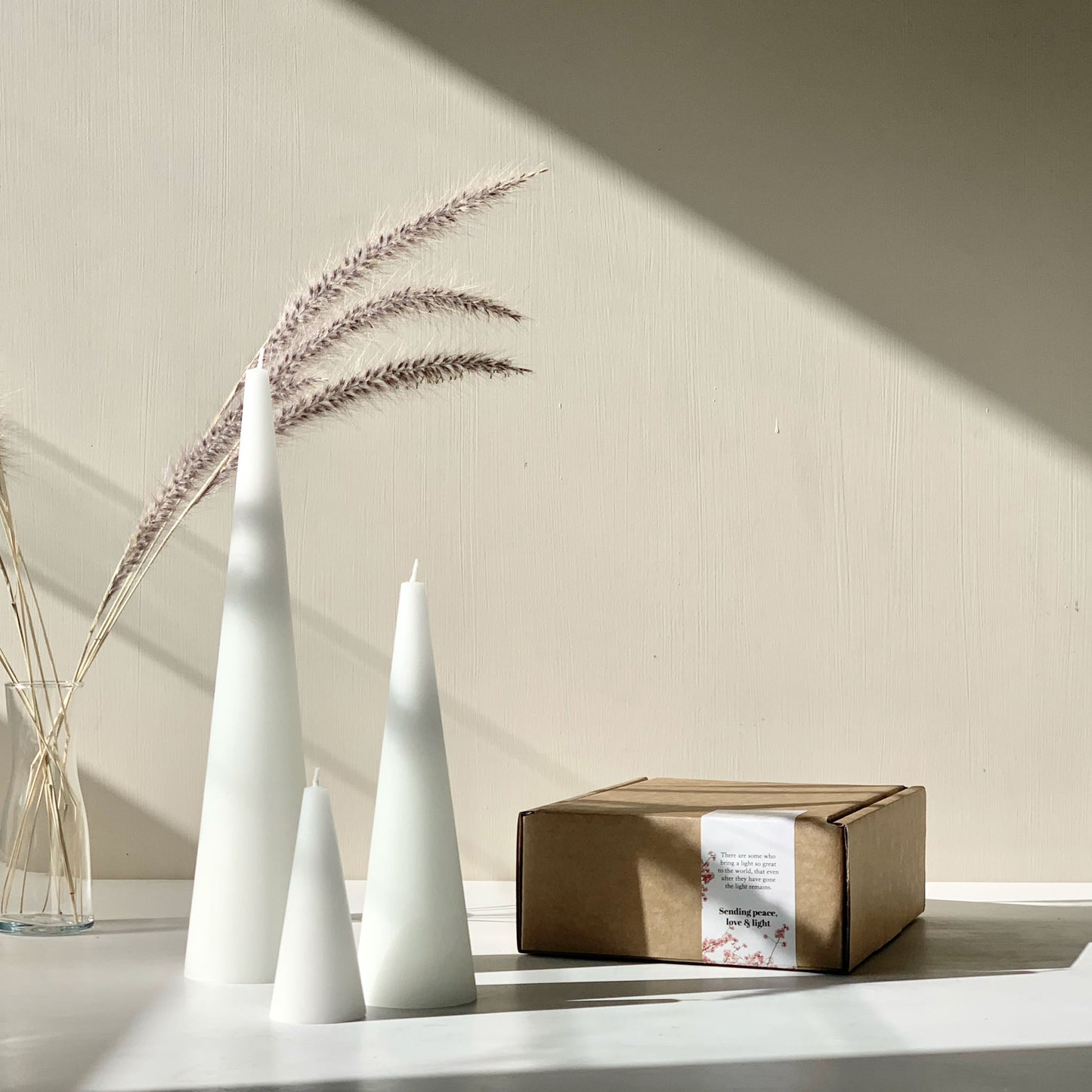 Memorial candle gift box