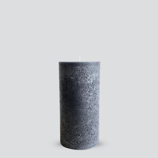 Tall textured pillar candle
