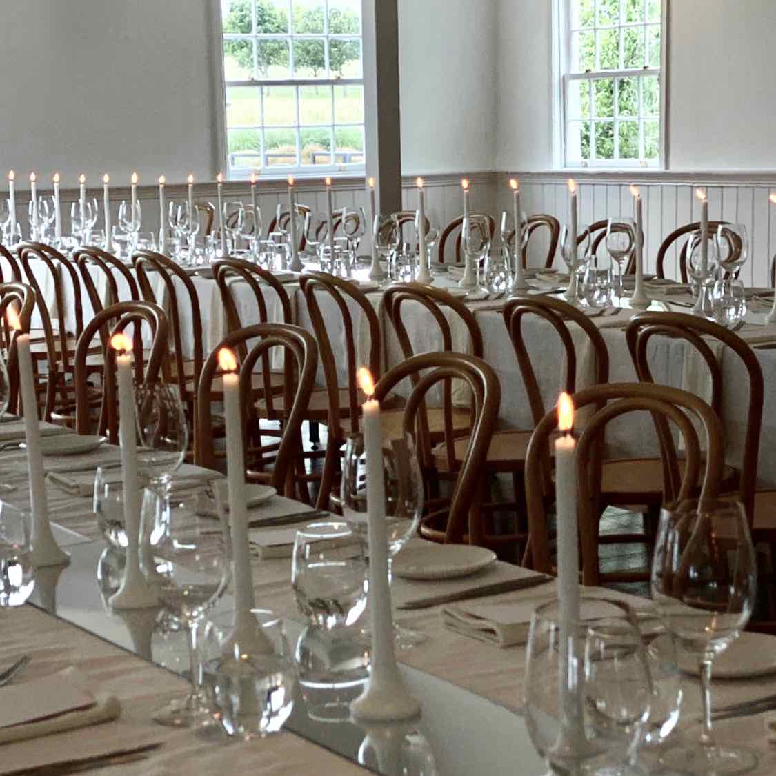 White wedding candlesticks
