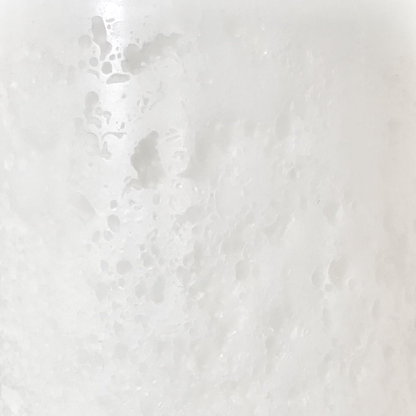 Rustic white pillar candle