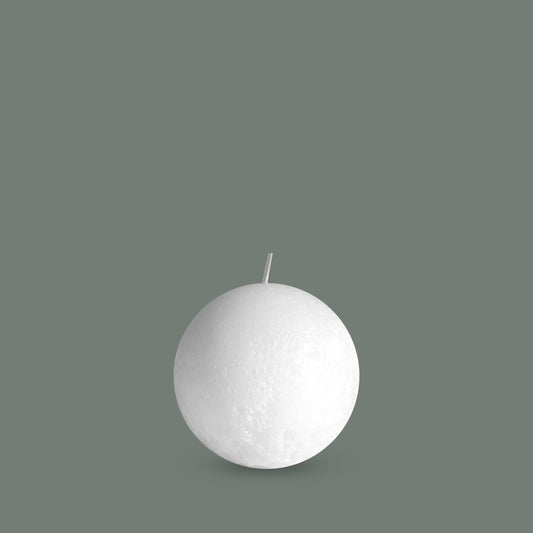 Small white ball candle