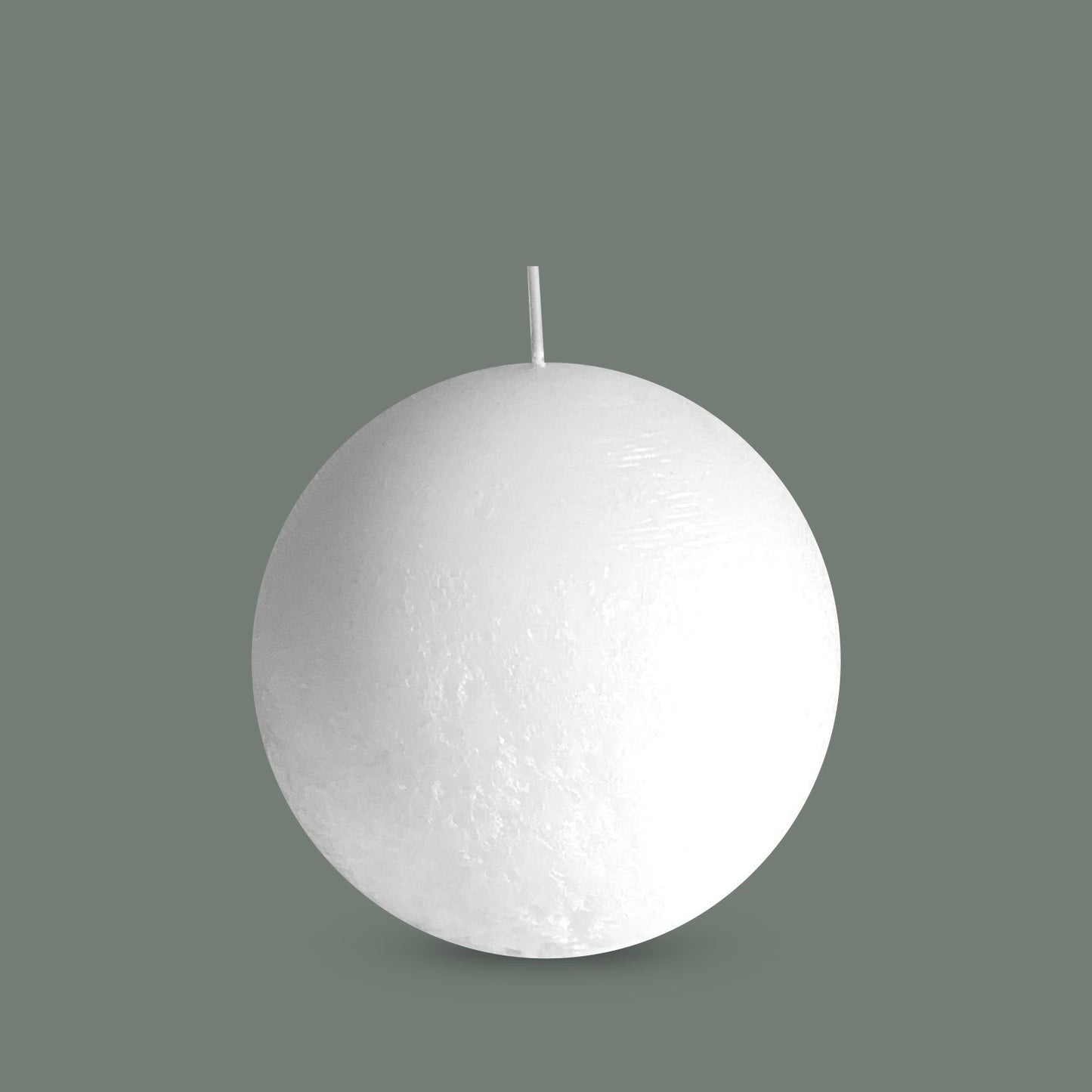 Large white ball candle
