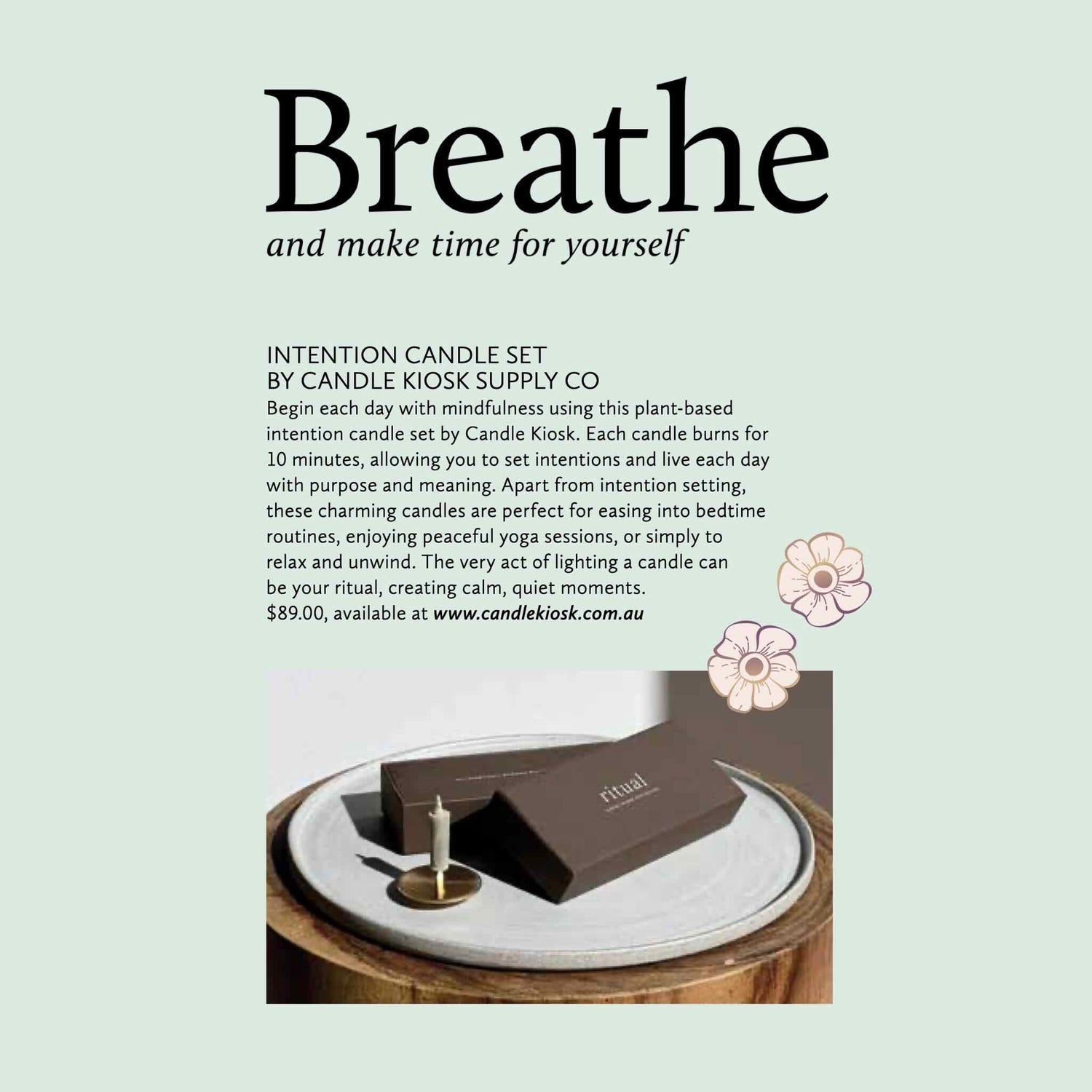 Candle Kiosk x Breathe Magazine