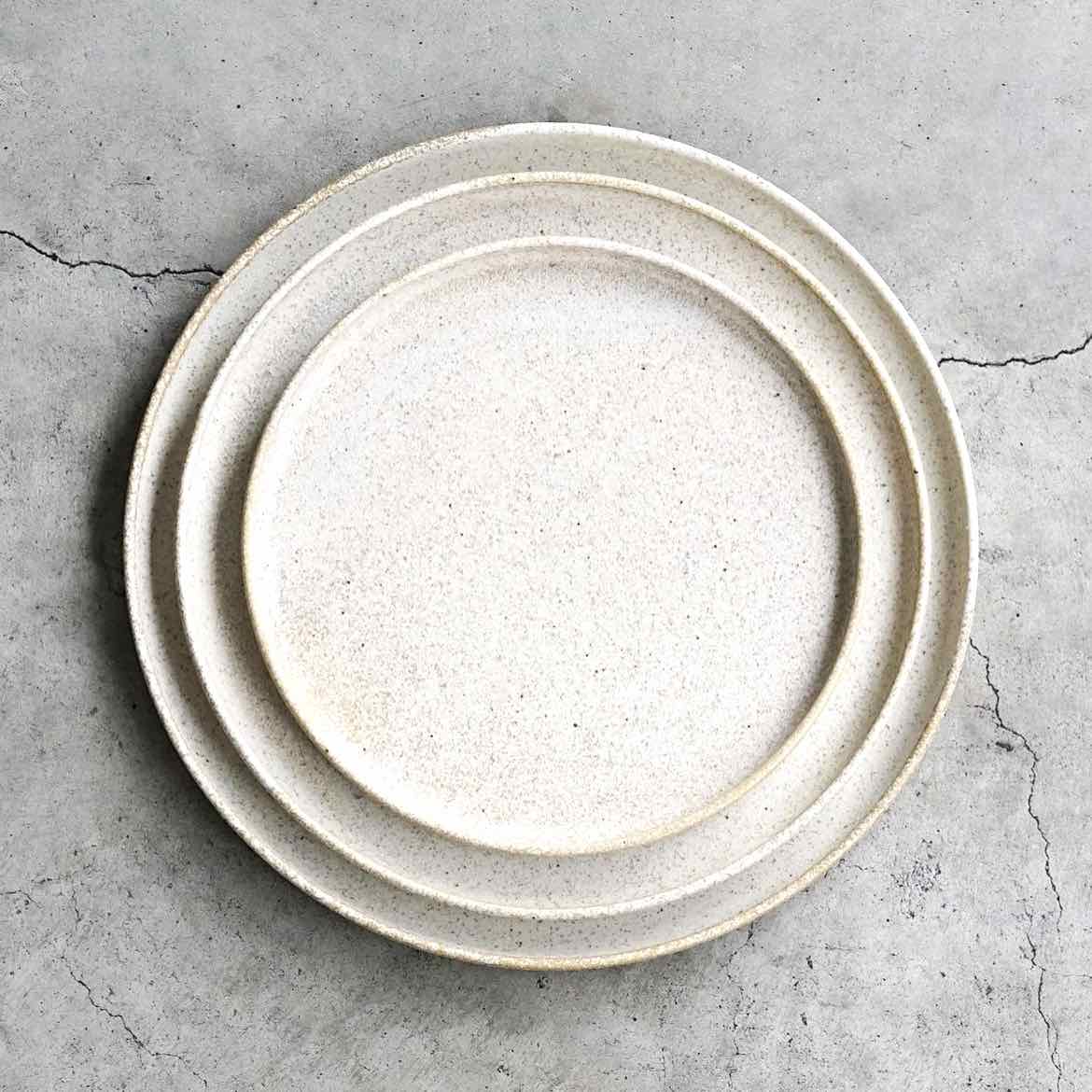 Large round ceramic plates