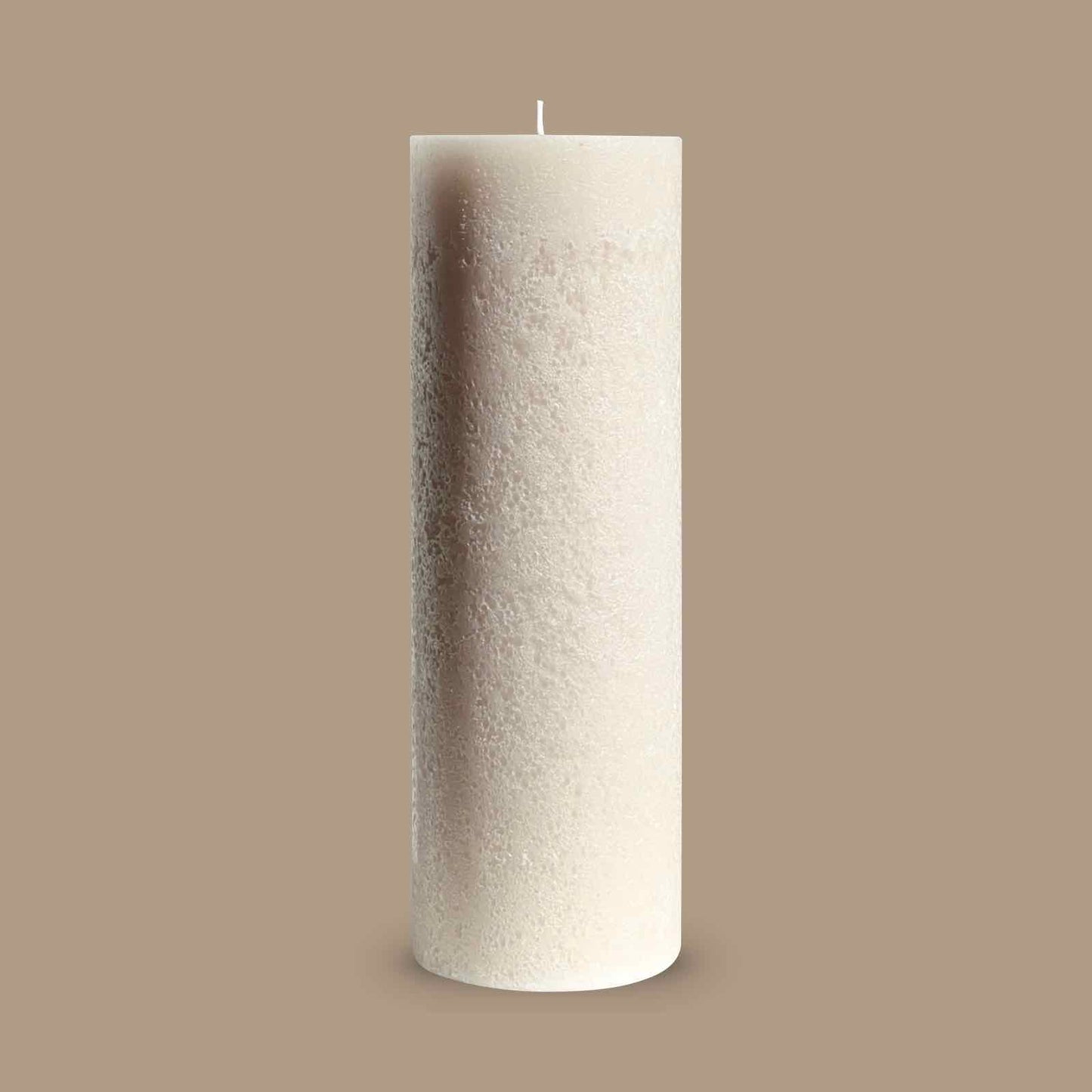 Extra large rustic pillar candle