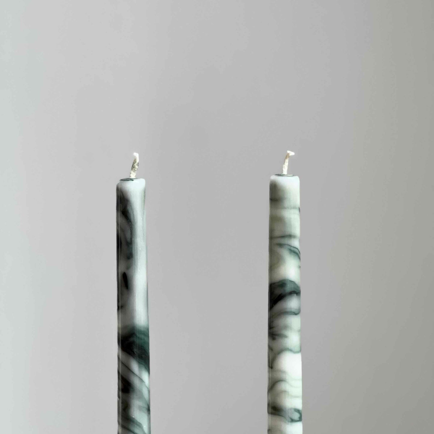 Marble taper candles