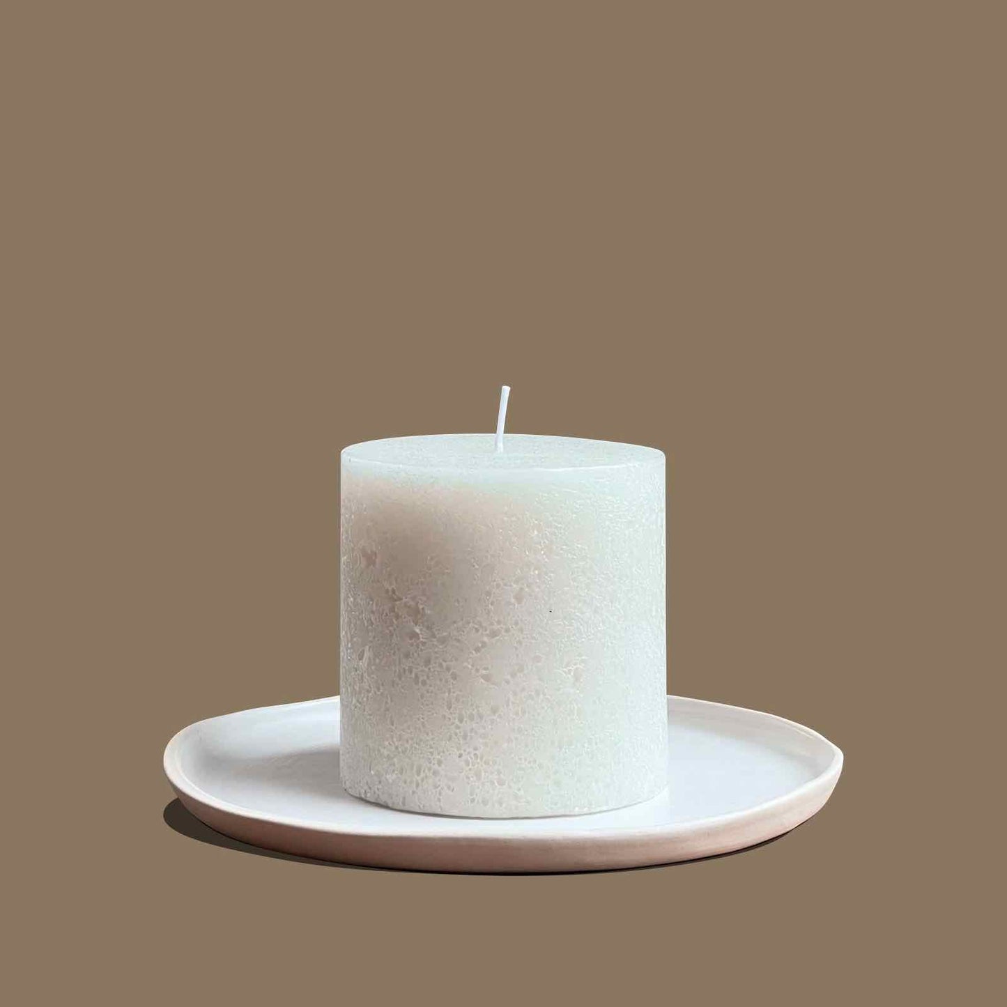 Ceramic candle plate