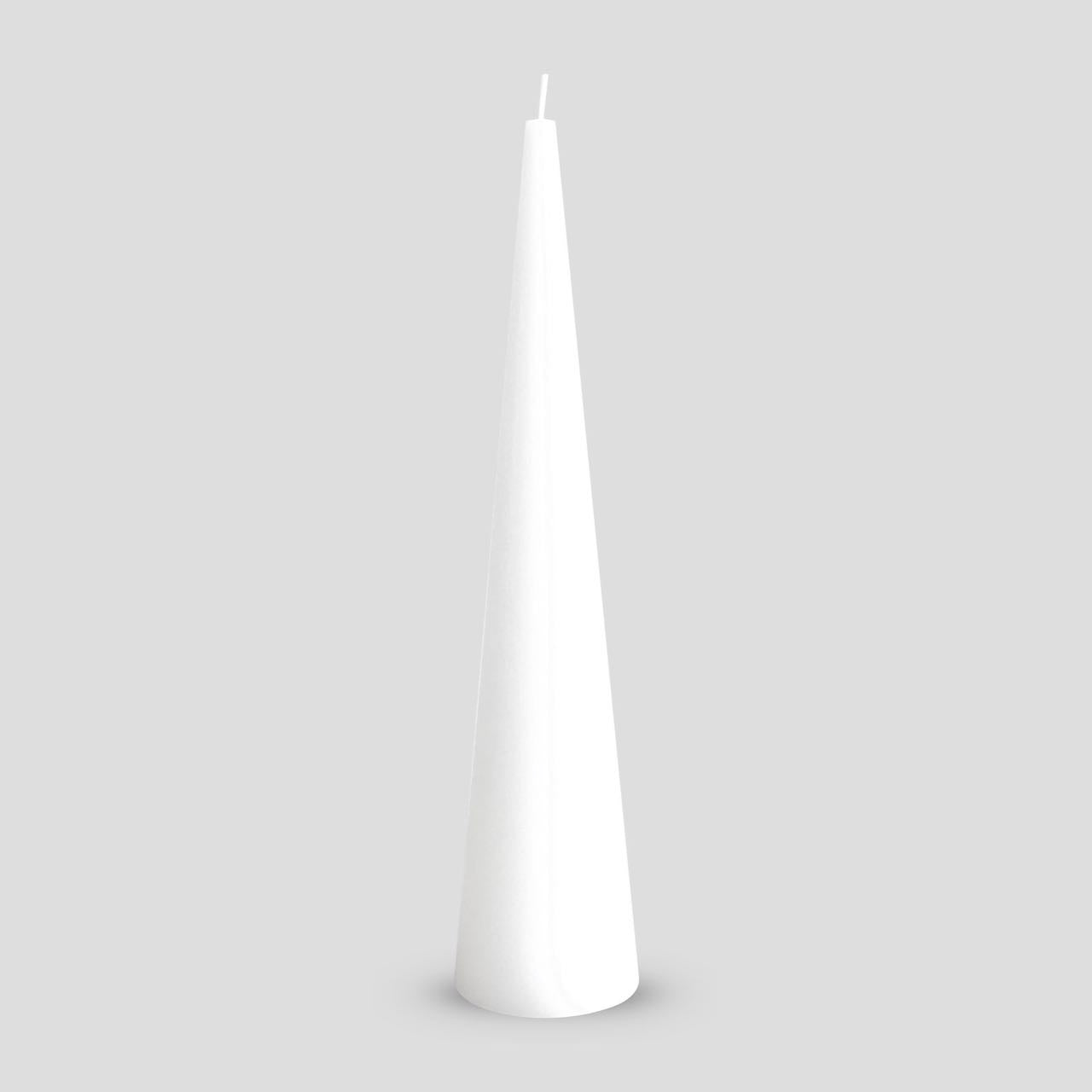 Large white cone candle
