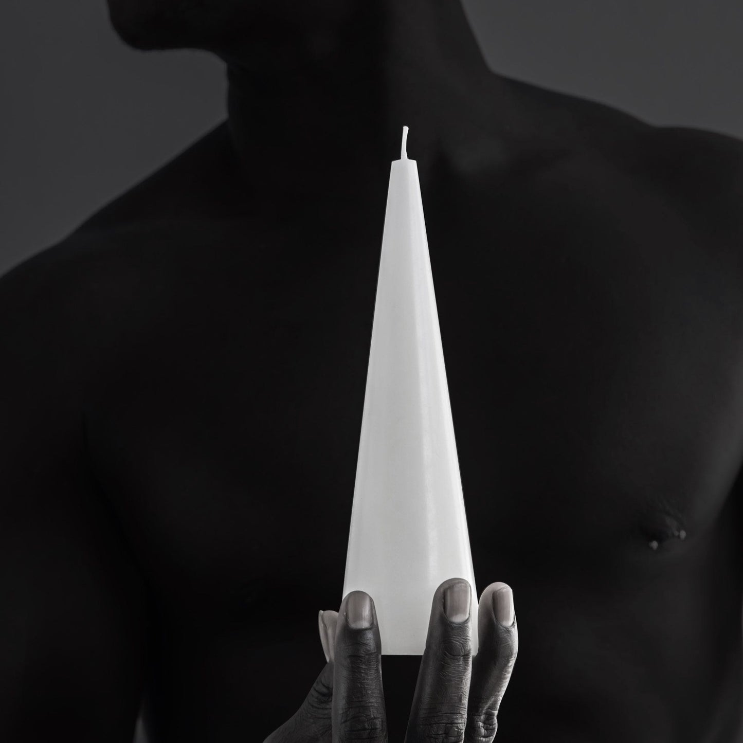 Sculptural cone candle
