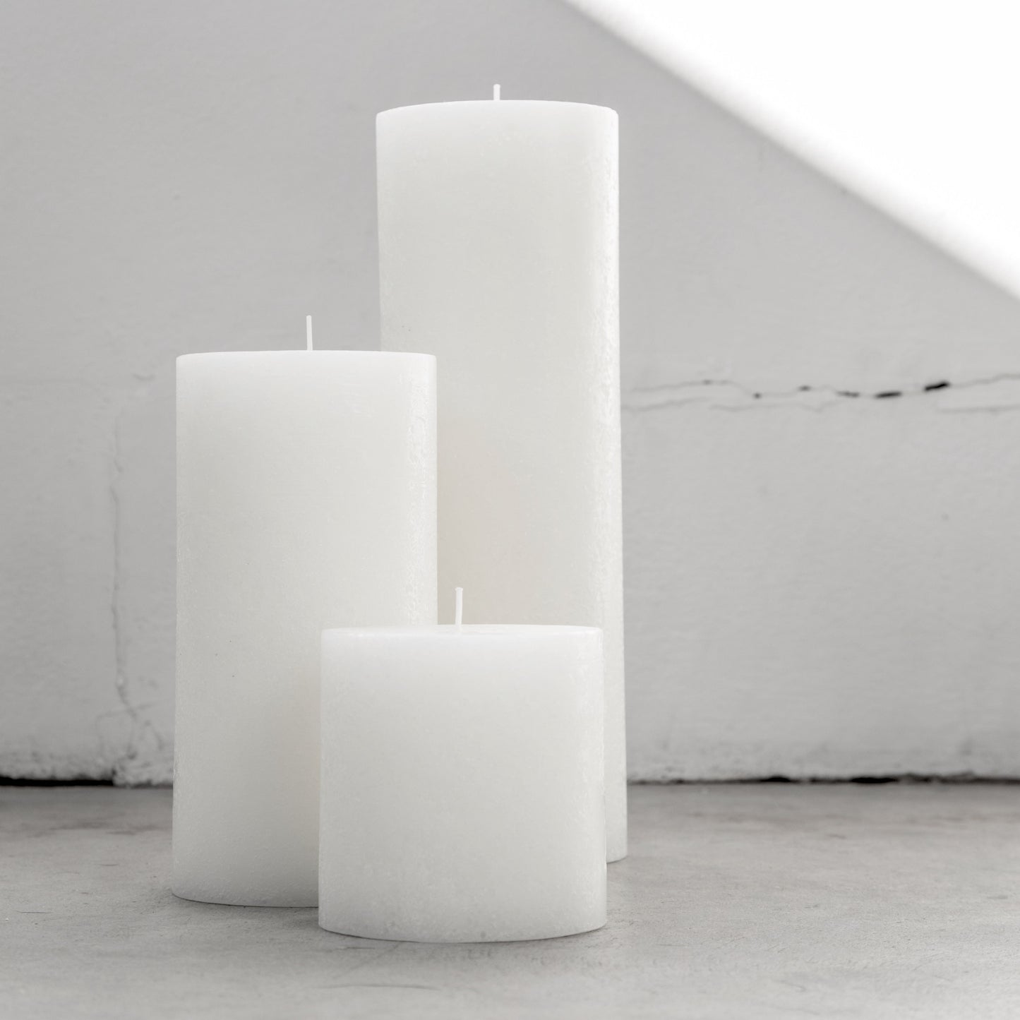 White Textured Candles