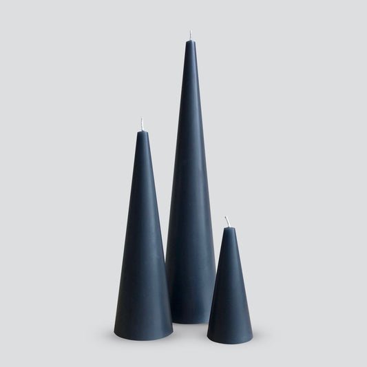 Grey Cone candles