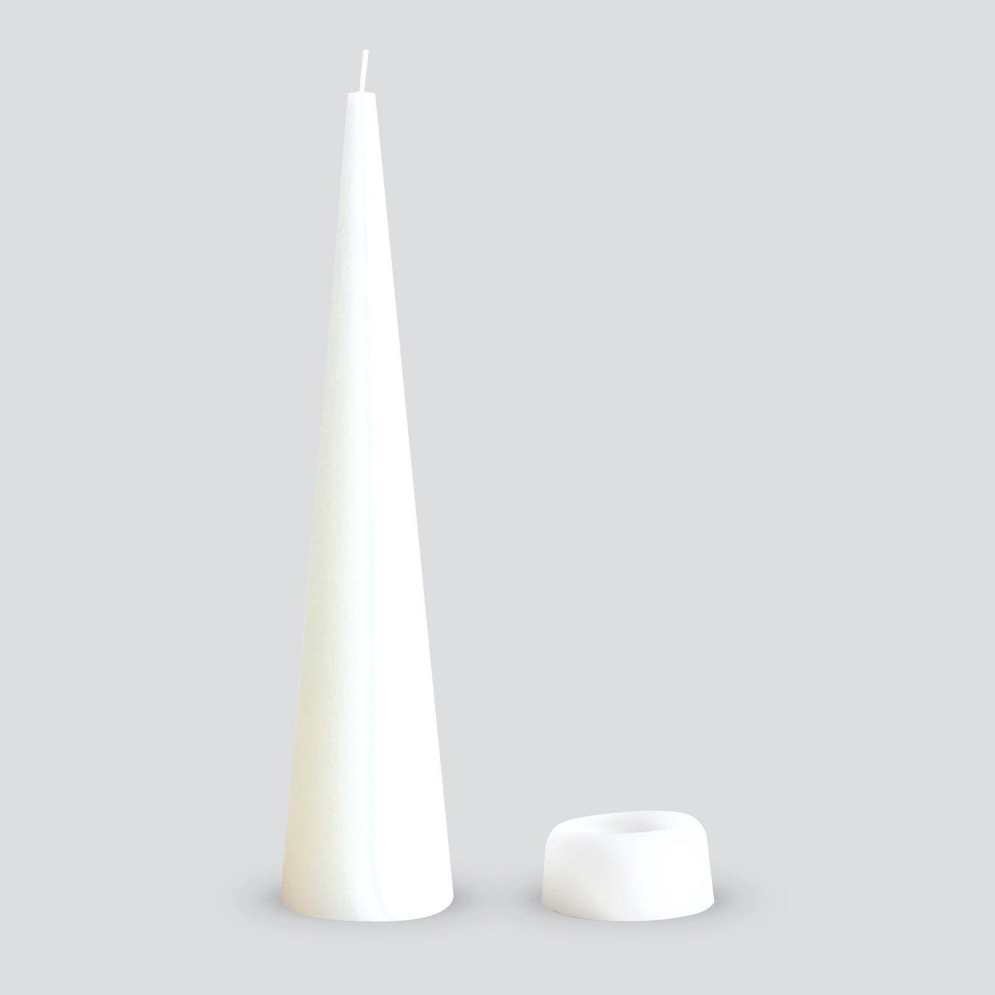 White Cone Candles