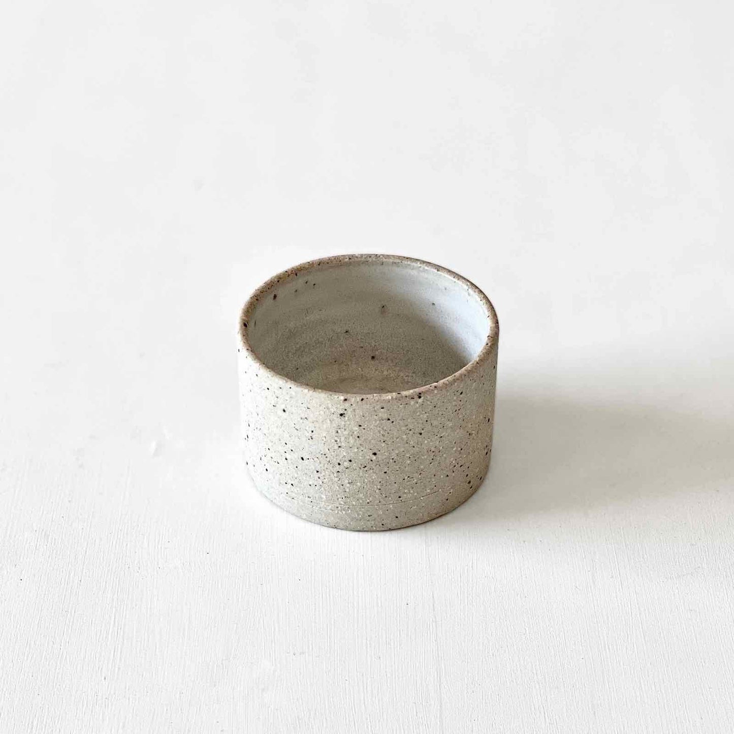 Handmade ceramic candle cup