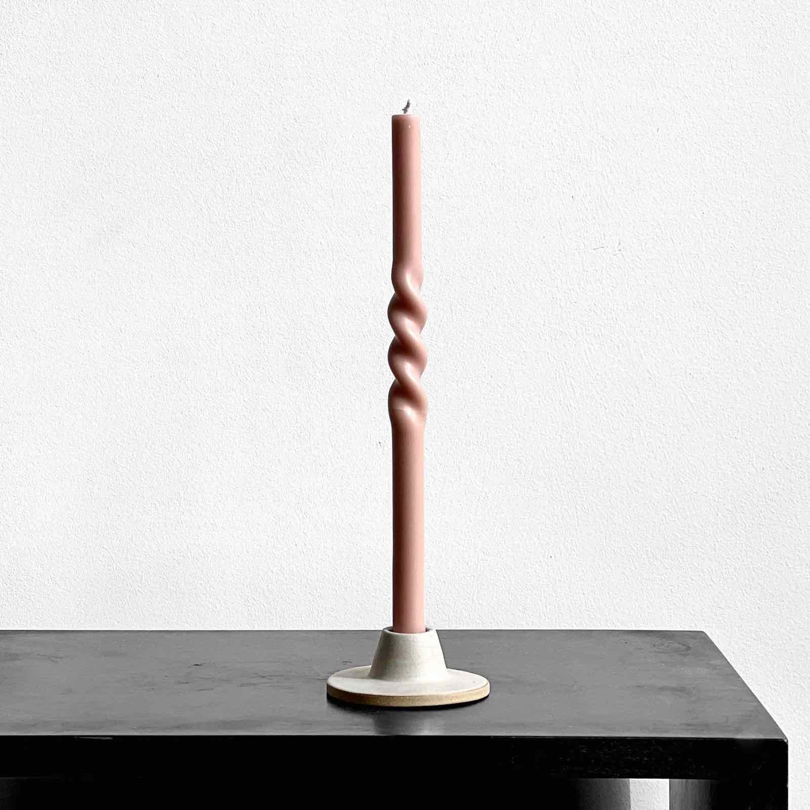 Ceramic candlestick holder