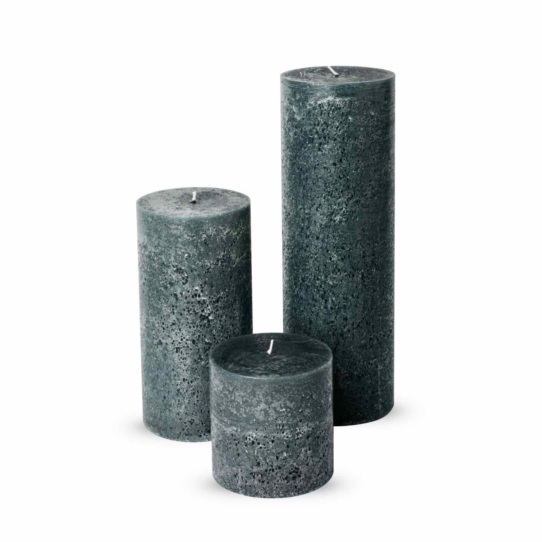 Grey bereavement candle set