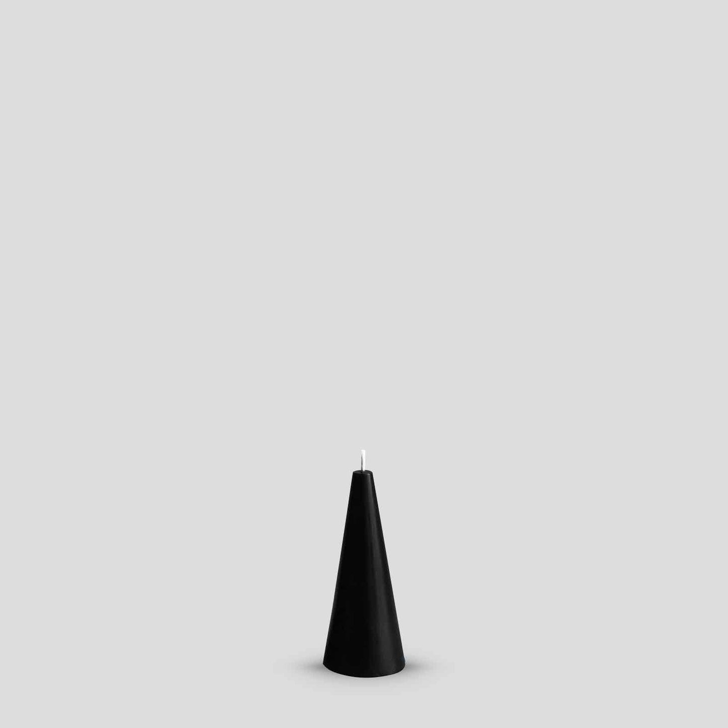 Black cone candle