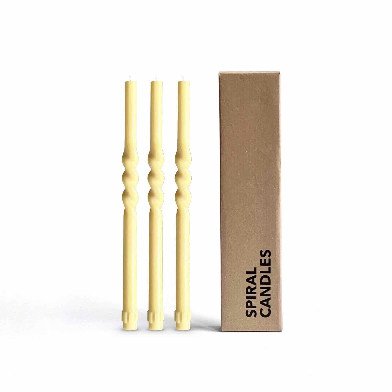 Yellow taper candles