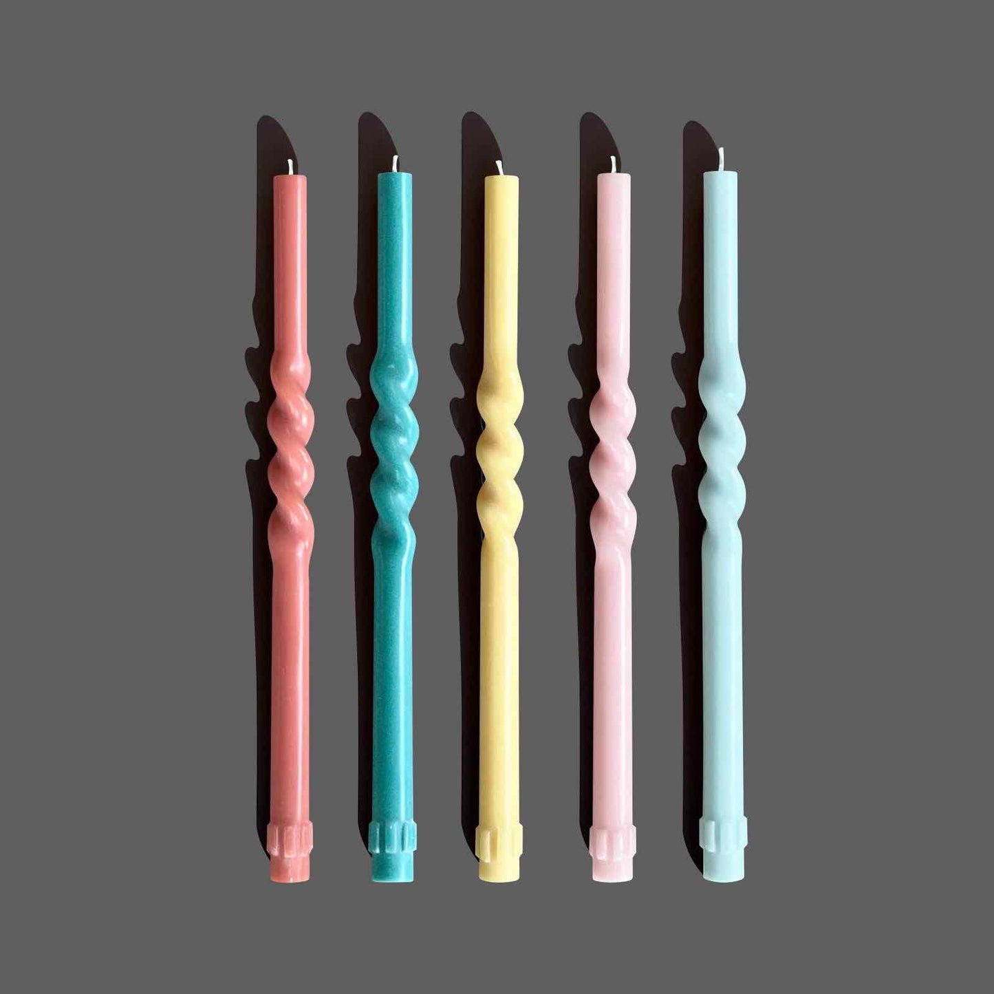 Coloured candlesticks