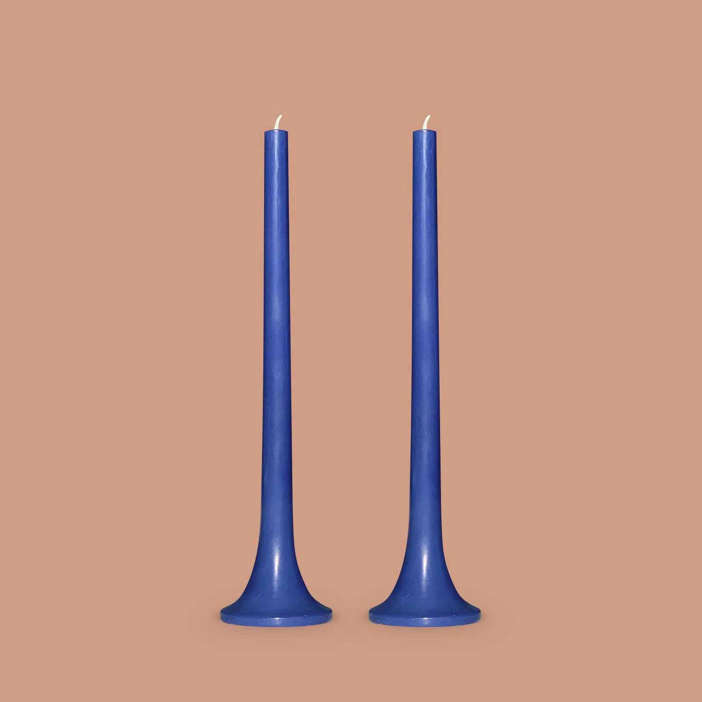 Blue taper candles
