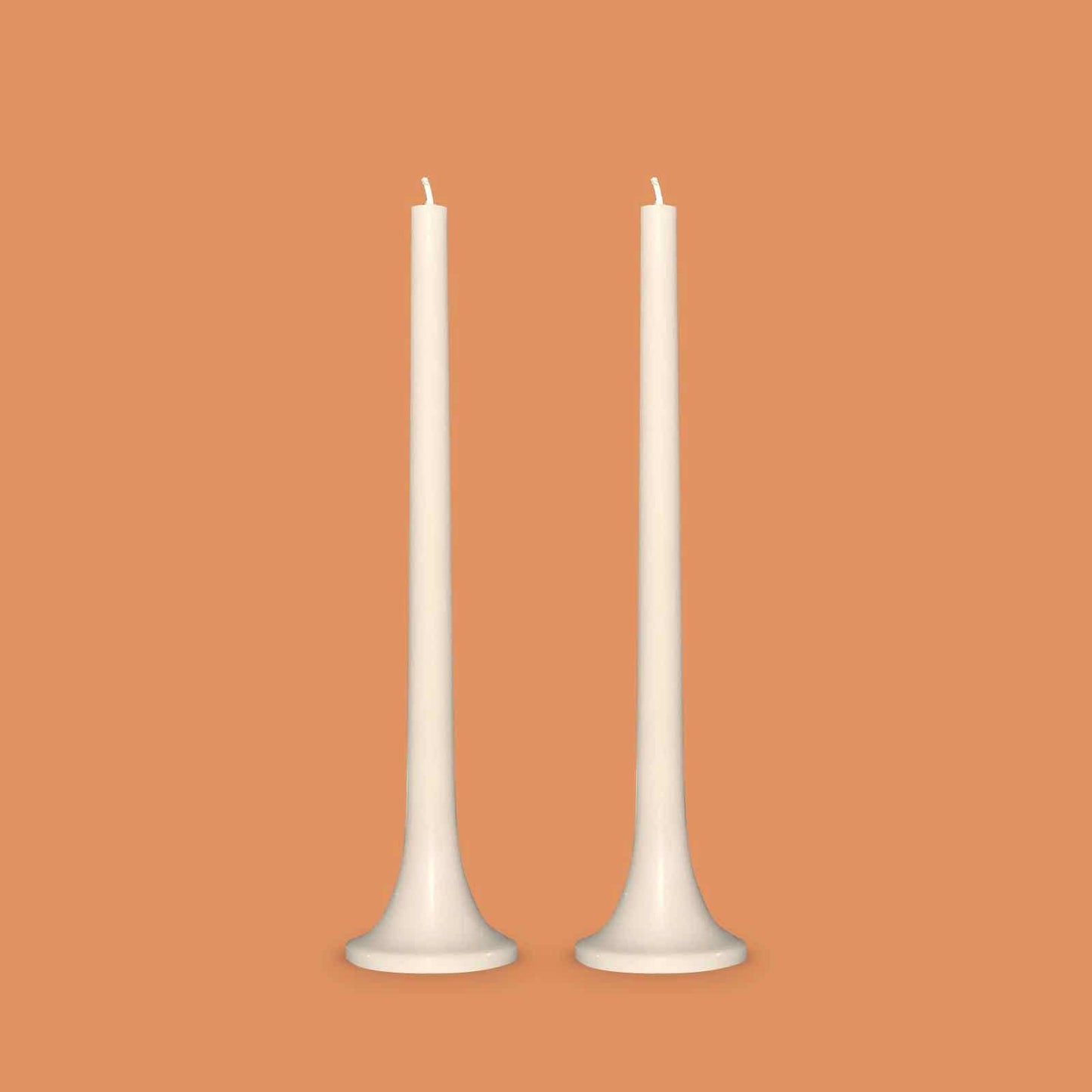 Neutral stone taper candles