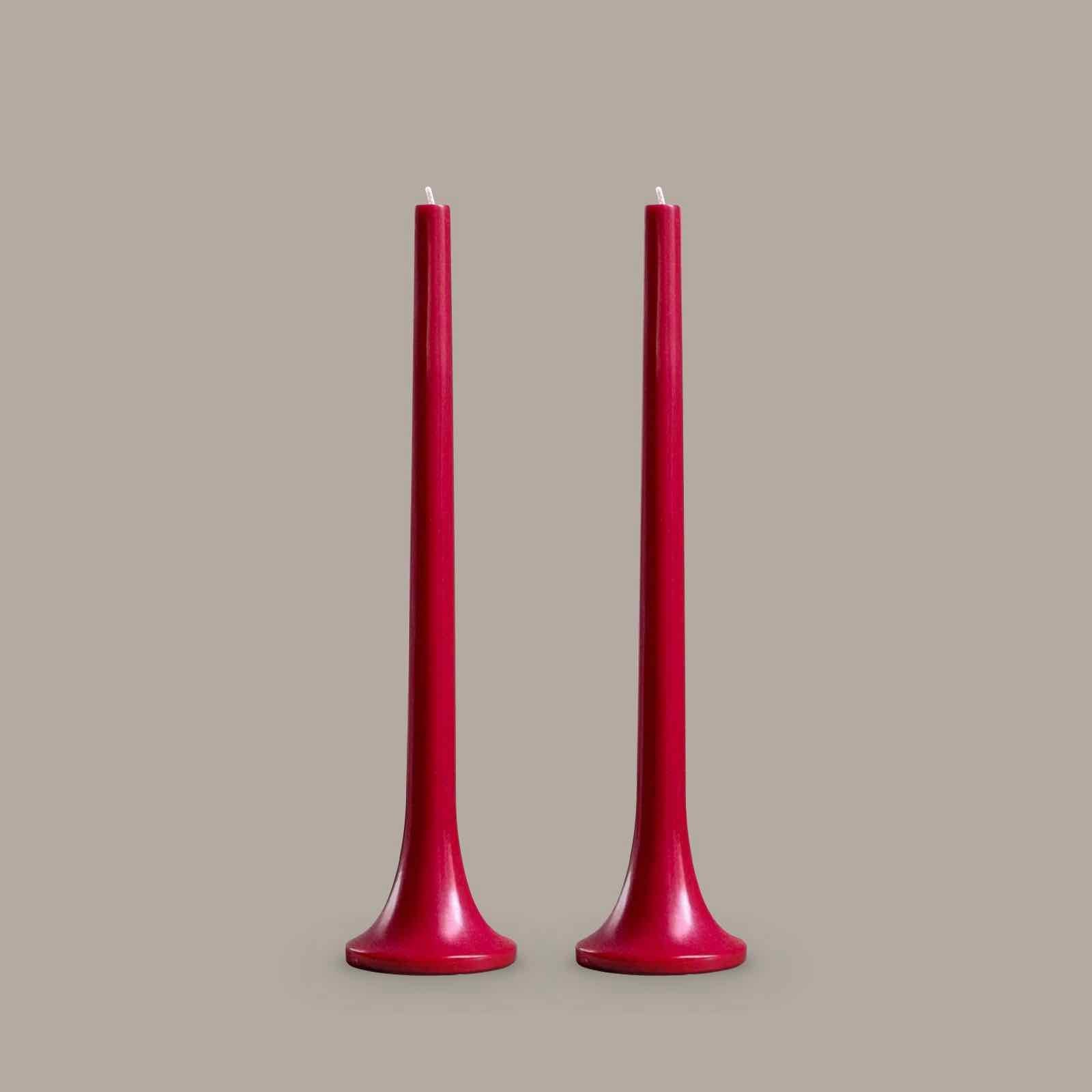 Red taper candles