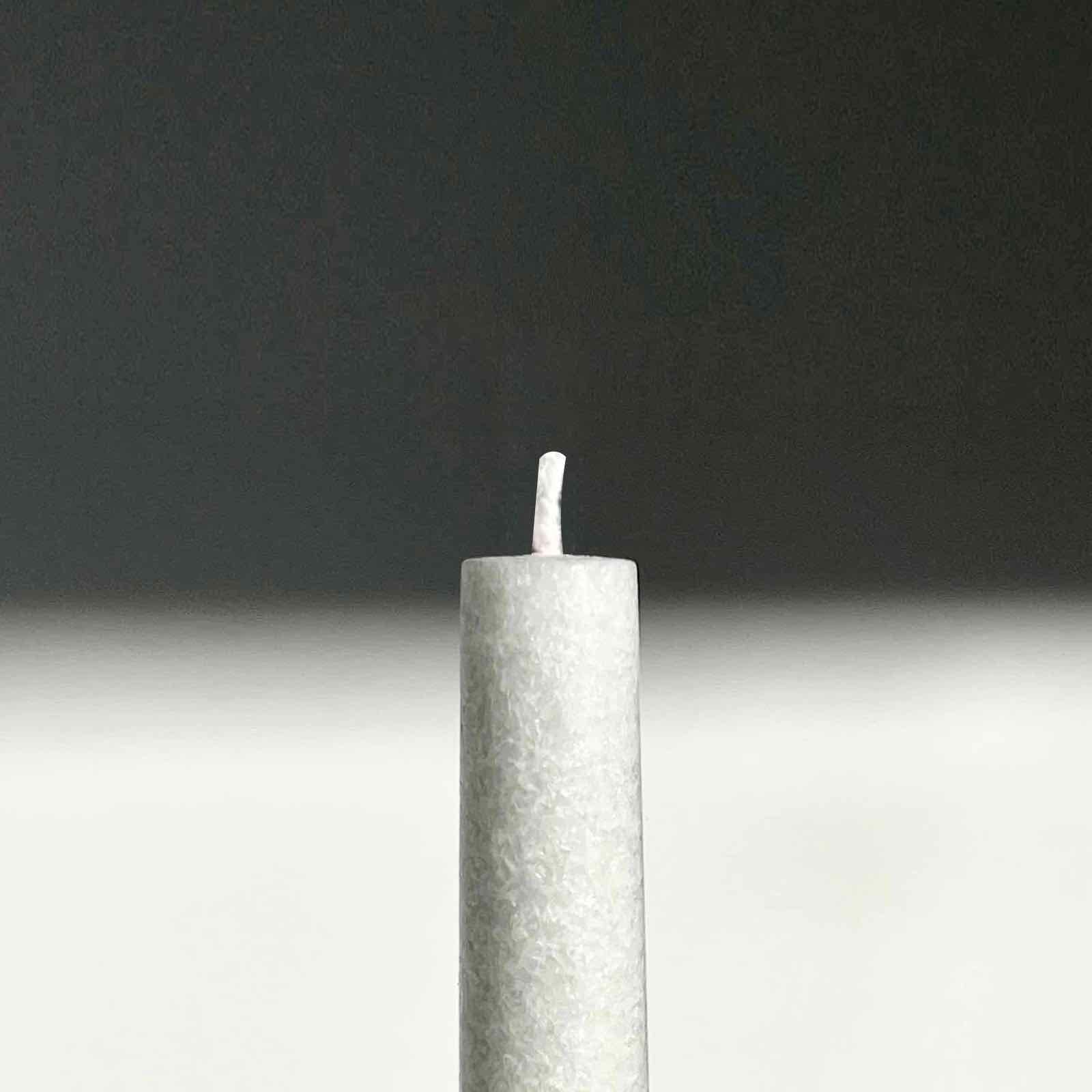 White crystal candle