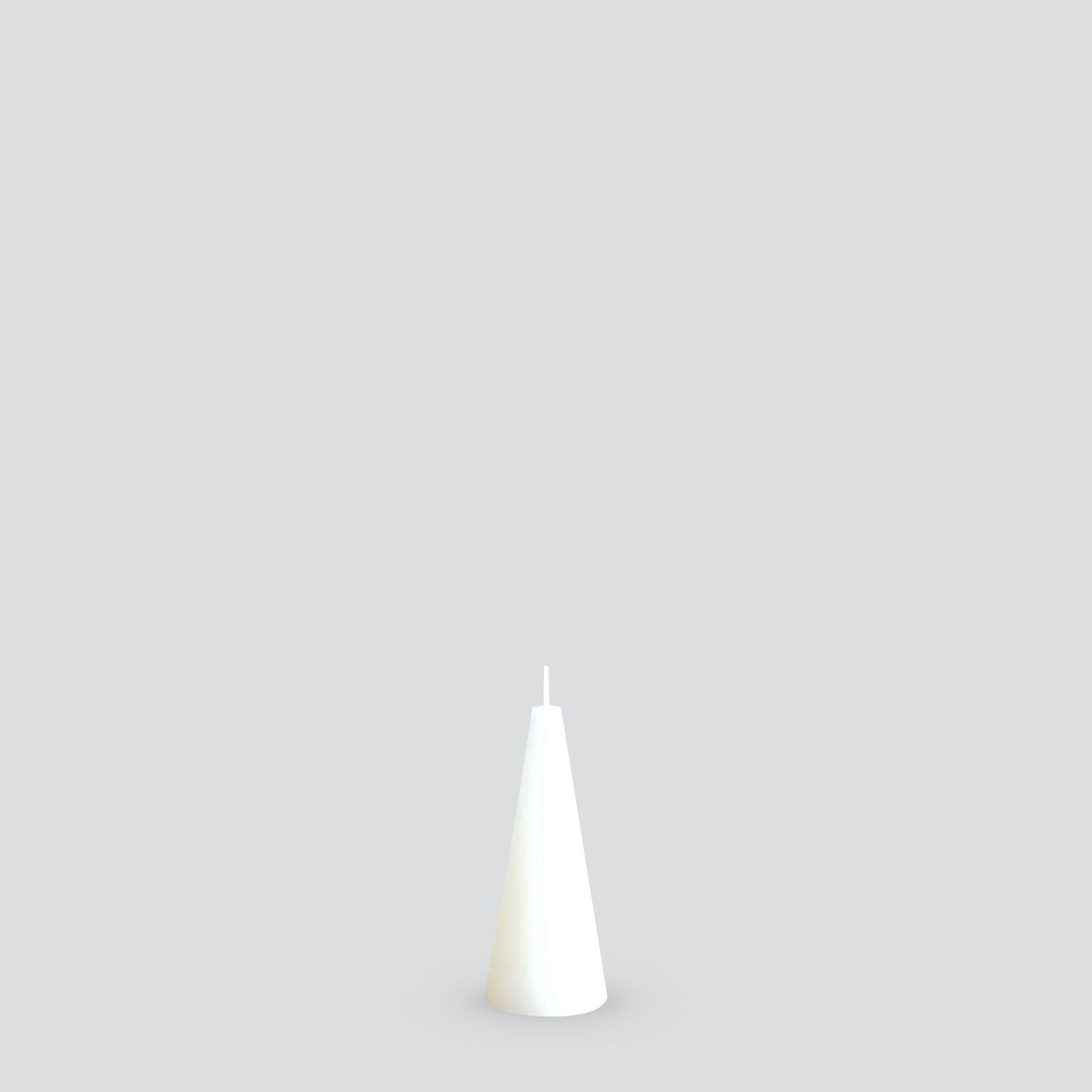 Small white cone candle
